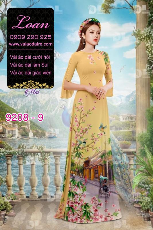 Vải áo dài phong cảnh