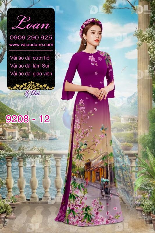 Vải áo dài phong cảnh