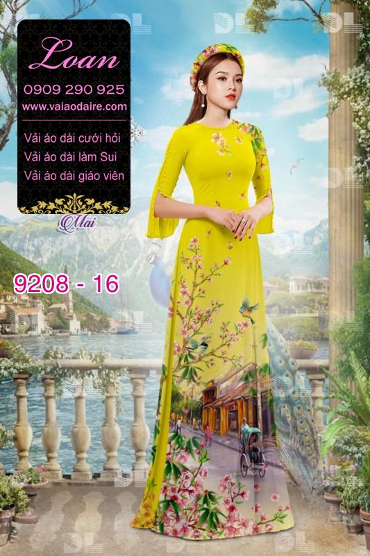Vải áo dài phong cảnh