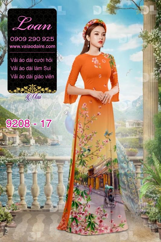 Vải áo dài phong cảnh