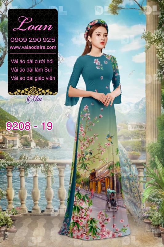 Vải áo dài phong cảnh