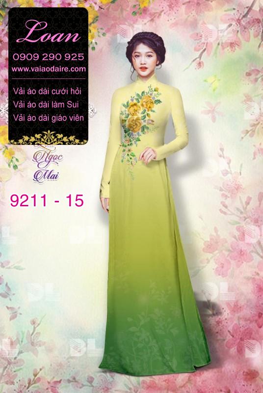 Vải áo dài hoa 3D