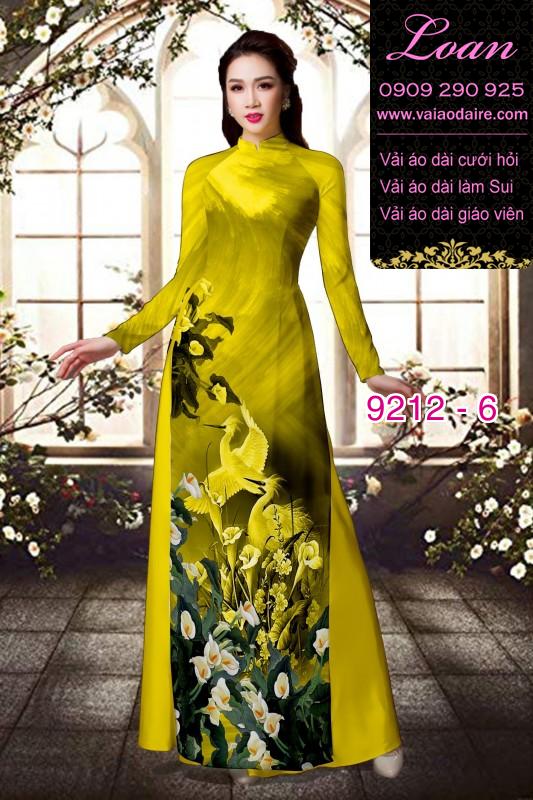 Vải áo dài hoa 3D
