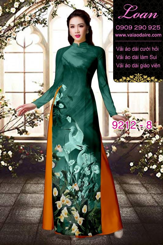 Vải áo dài hoa 3D