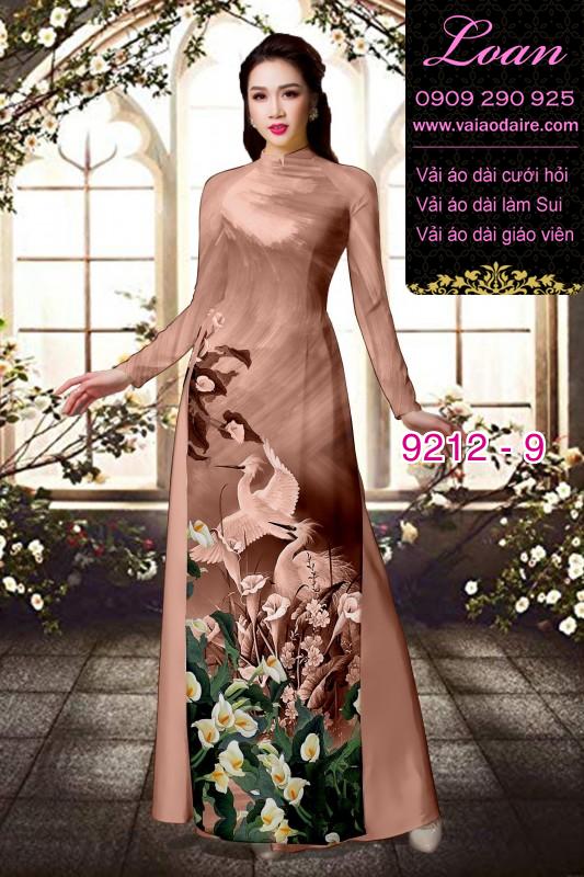 Vải áo dài hoa 3D