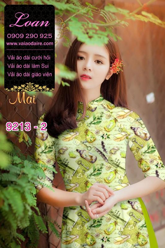 Vải áo dài hoa nhí