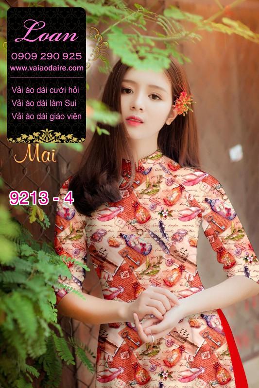 Vải áo dài hoa nhí