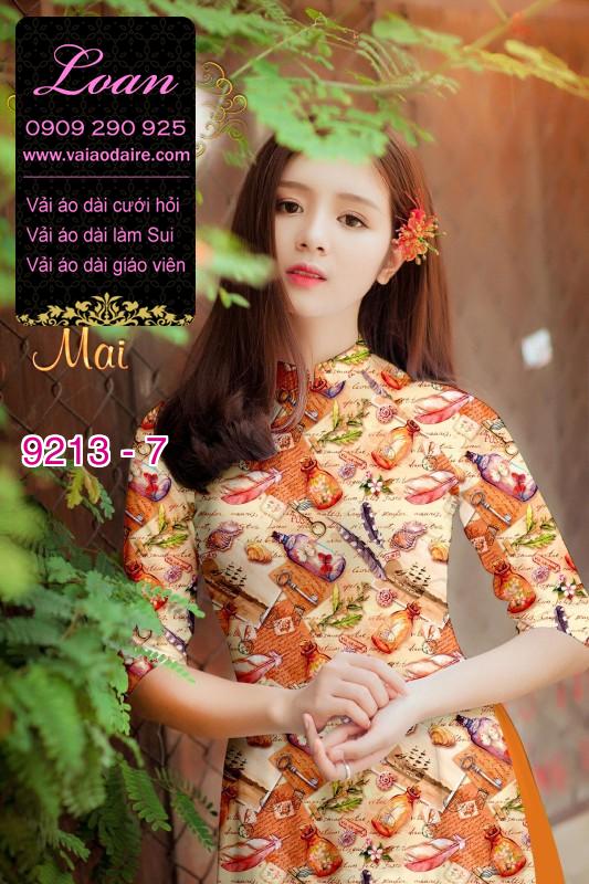 Vải áo dài hoa nhí
