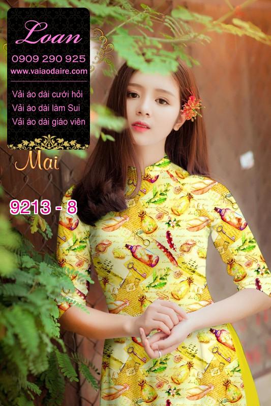 Vải áo dài hoa nhí