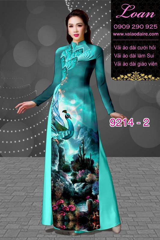 Vải áo dài hoa 3D