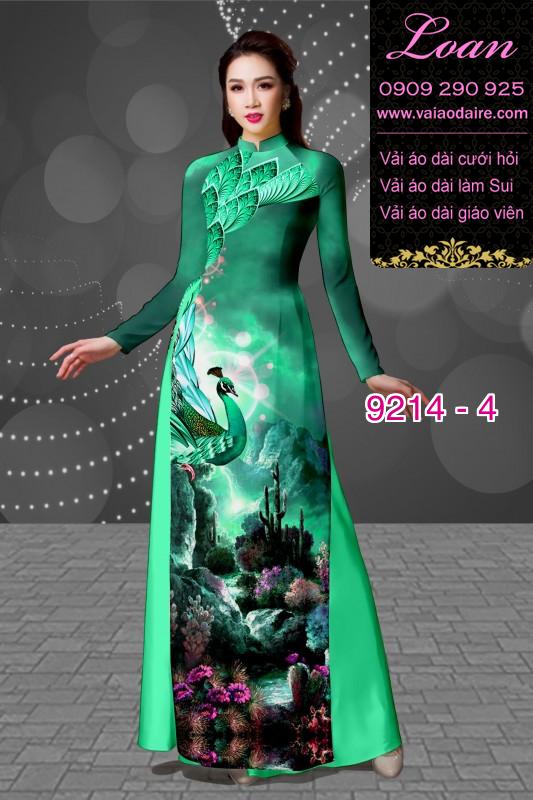 Vải áo dài hoa 3D
