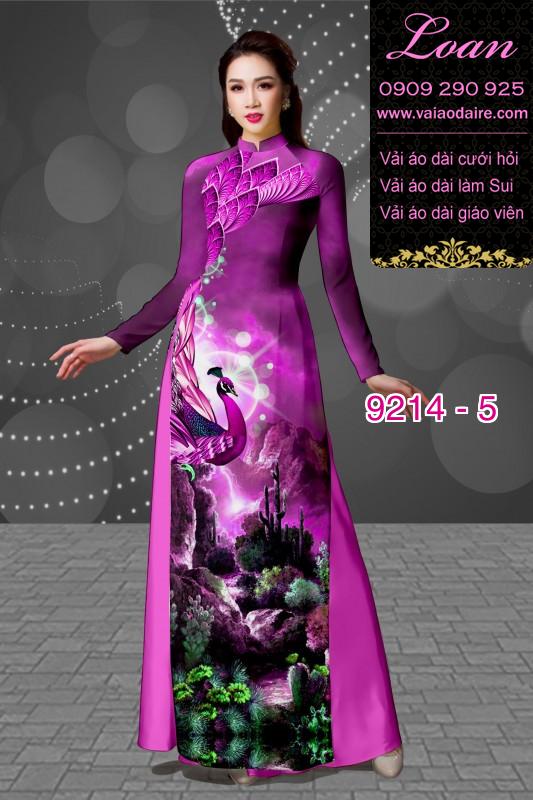 Vải áo dài hoa 3D