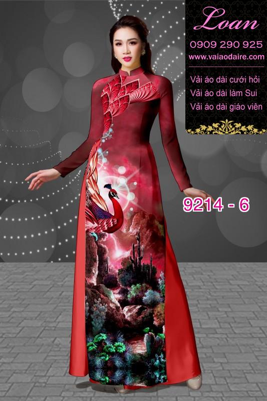 Vải áo dài hoa 3D