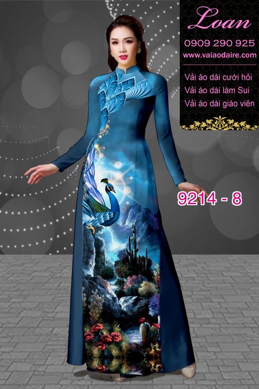 Vải áo dài hoa 3D