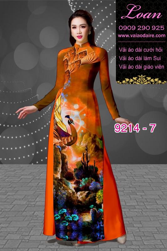 Vải áo dài hoa 3D
