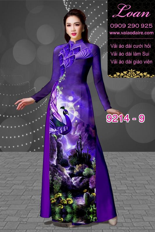 Vải áo dài hoa 3D