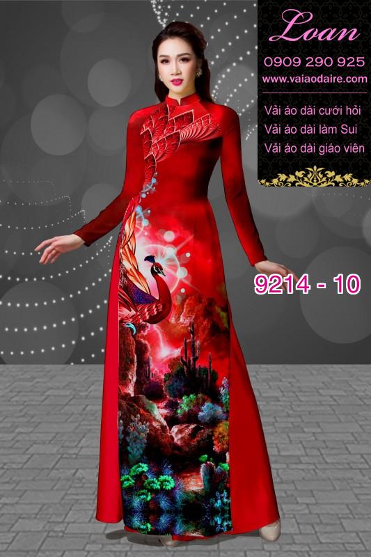 Vải áo dài hoa 3D