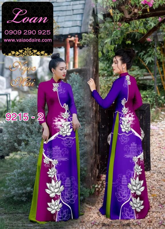 Vải áo dài hoa 3D