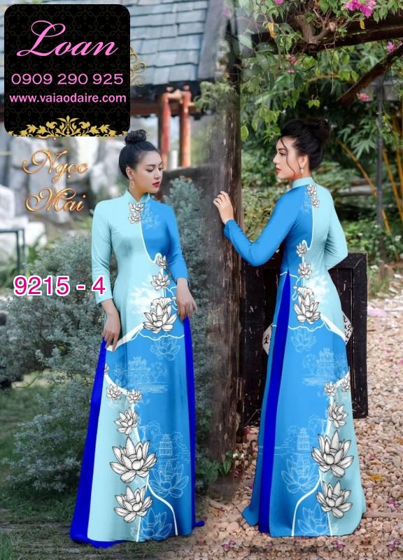 Vải áo dài hoa 3D