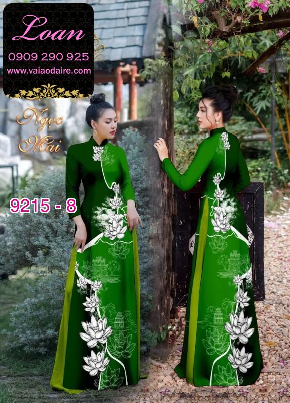 Vải áo dài hoa 3D