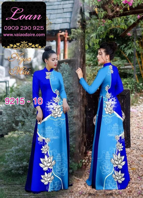 Vải áo dài hoa 3D