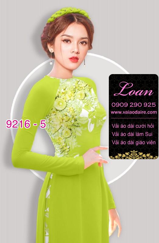 Vải áo dài hoa 3D