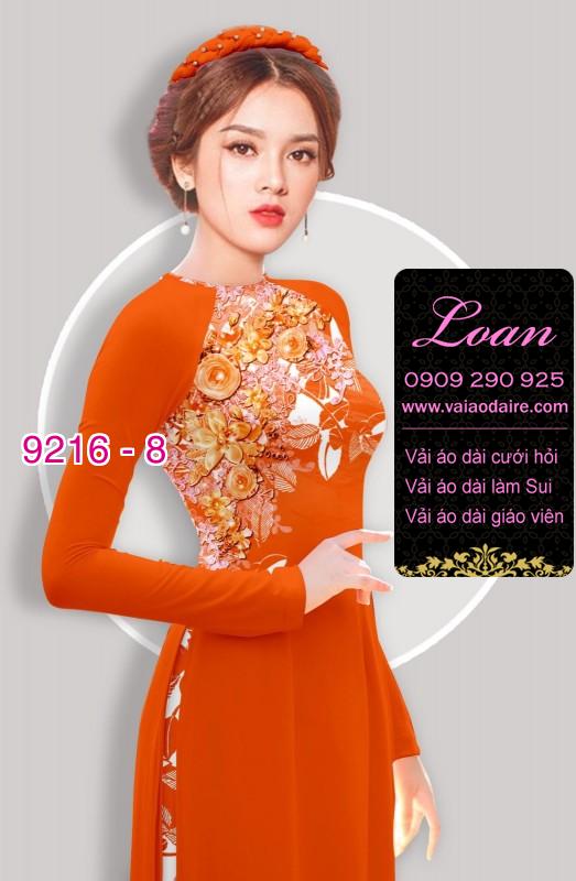 Vải áo dài hoa 3D