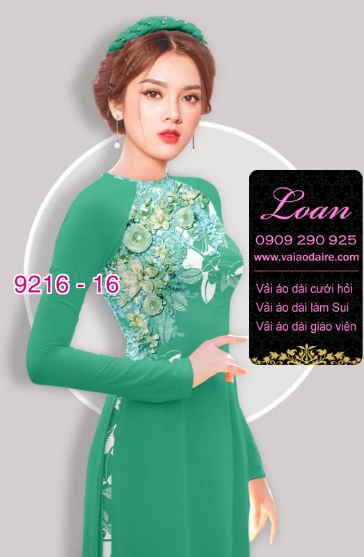 Vải áo dài hoa 3D