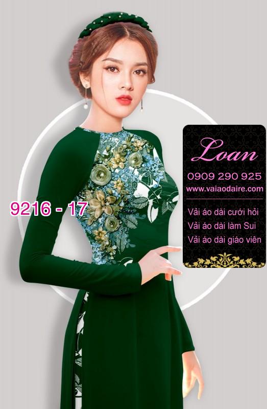 Vải áo dài hoa 3D