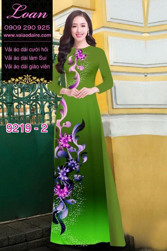 Vải áo dài hoa 3D