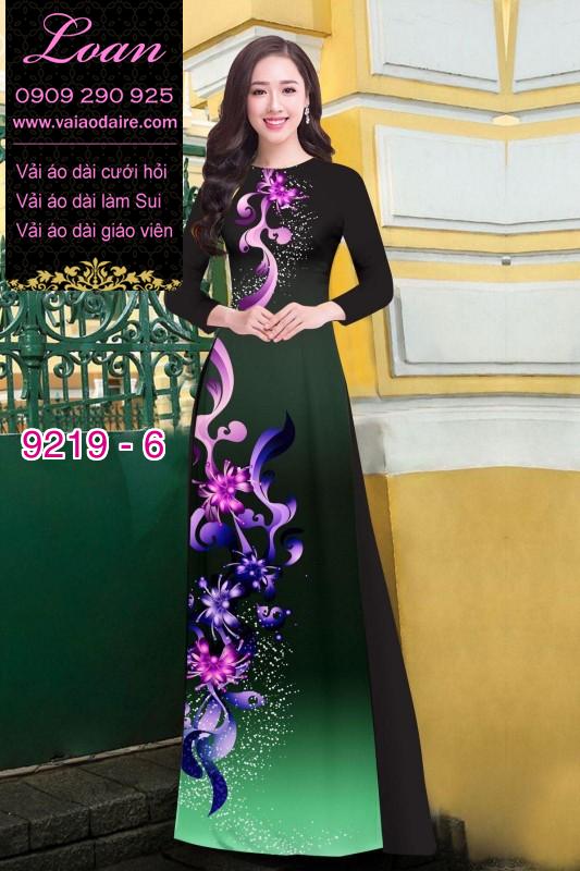 Vải áo dài hoa 3D
