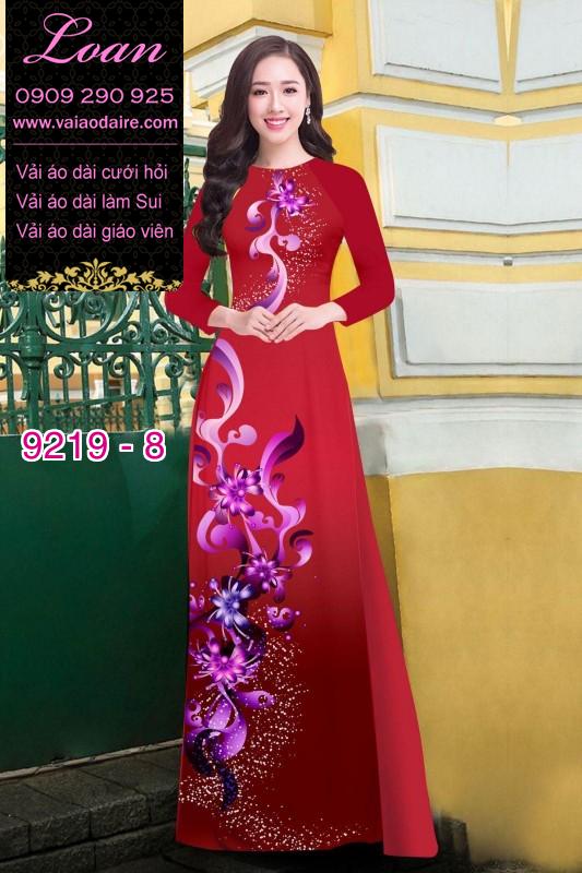Vải áo dài hoa 3D