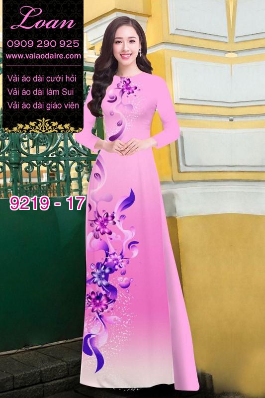 Vải áo dài hoa 3D