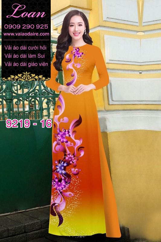 Vải áo dài hoa 3D