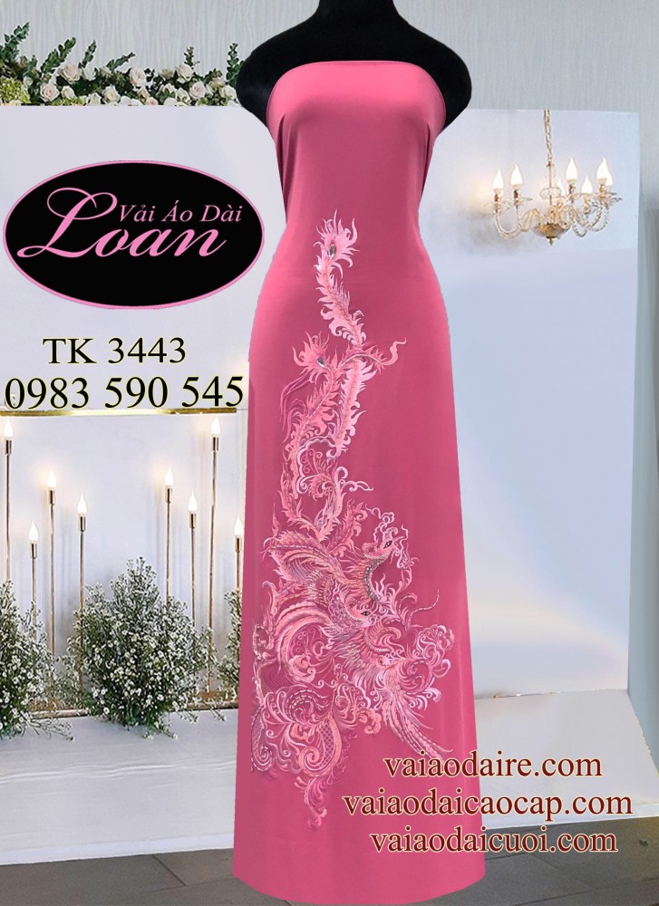 Vải áo dài kết Phượng Hoàng