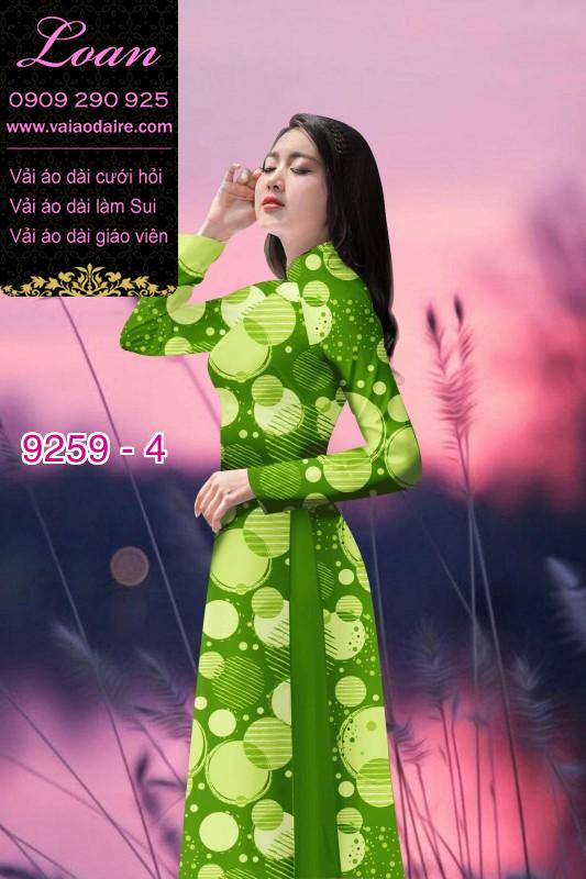 Vải áo dài hoa 3D
