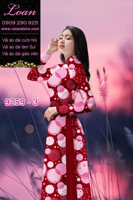 Vải áo dài hoa 3D