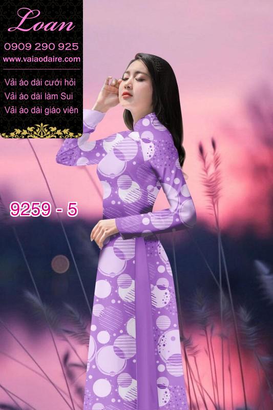 Vải áo dài hoa 3D