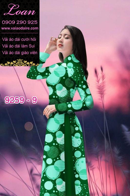Vải áo dài hoa 3D