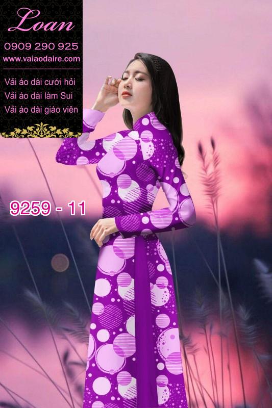 Vải áo dài hoa 3D