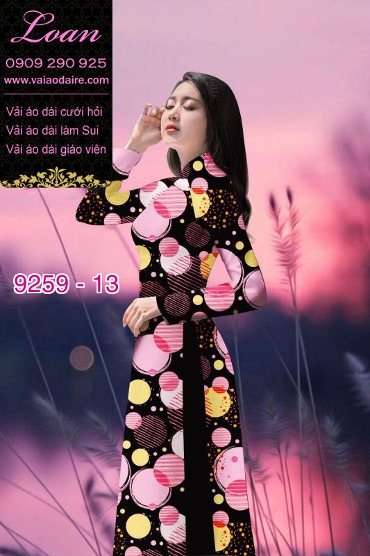 Vải áo dài hoa 3D