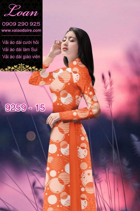 Vải áo dài hoa 3D