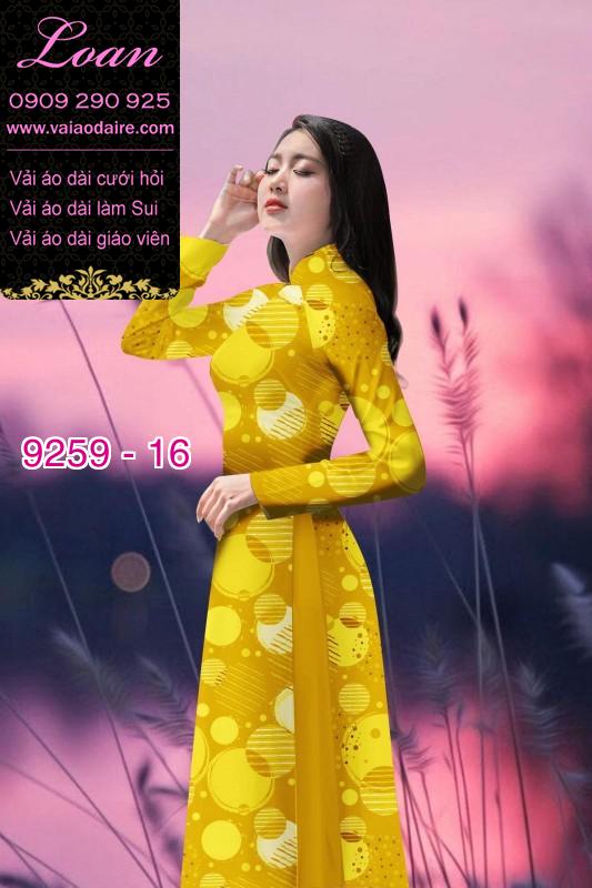 Vải áo dài hoa 3D