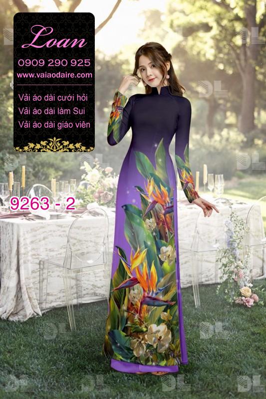 Vải áo dài hoa 3D Vải áo dài hoa 3D