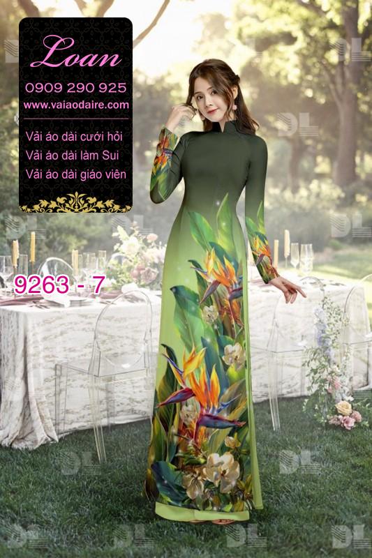 Vải áo dài hoa 3D Vải áo dài hoa 3D