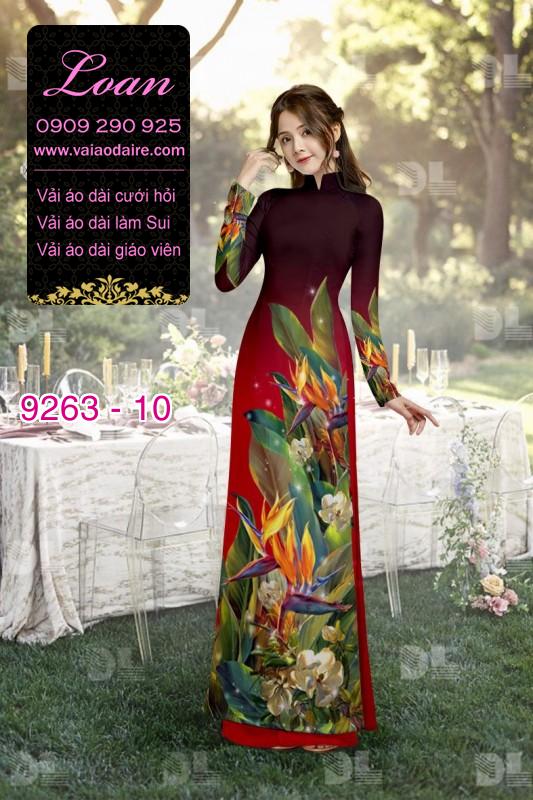 Vải áo dài hoa 3D Vải áo dài hoa 3D