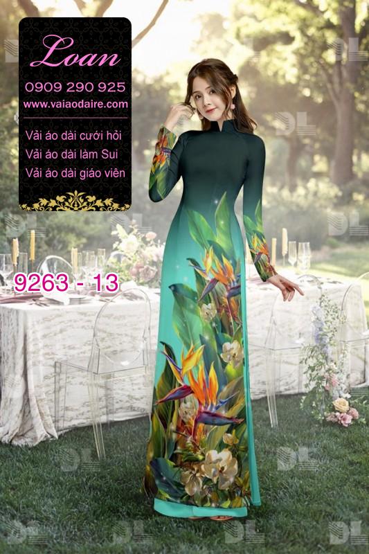 Vải áo dài hoa 3D Vải áo dài hoa 3D