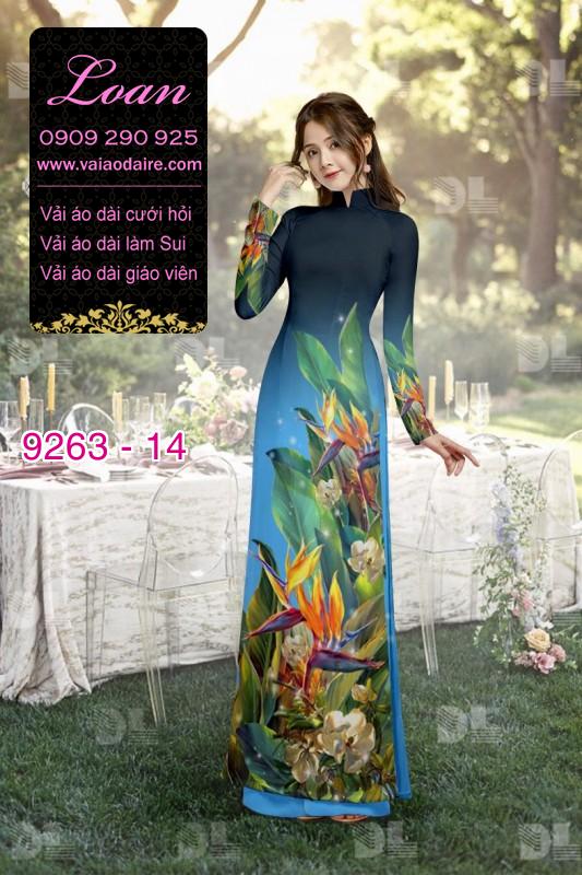 Vải áo dài hoa 3D Vải áo dài hoa 3D