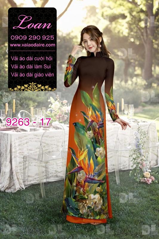 Vải áo dài hoa 3D Vải áo dài hoa 3D