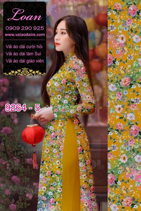 Vải áo dài hoa nhí Vải áo dài hoa nhí